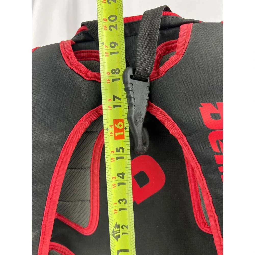 DeMarini Voodoo Rebirth Baseball Softball Backpack Red Black Cats #5 Good
